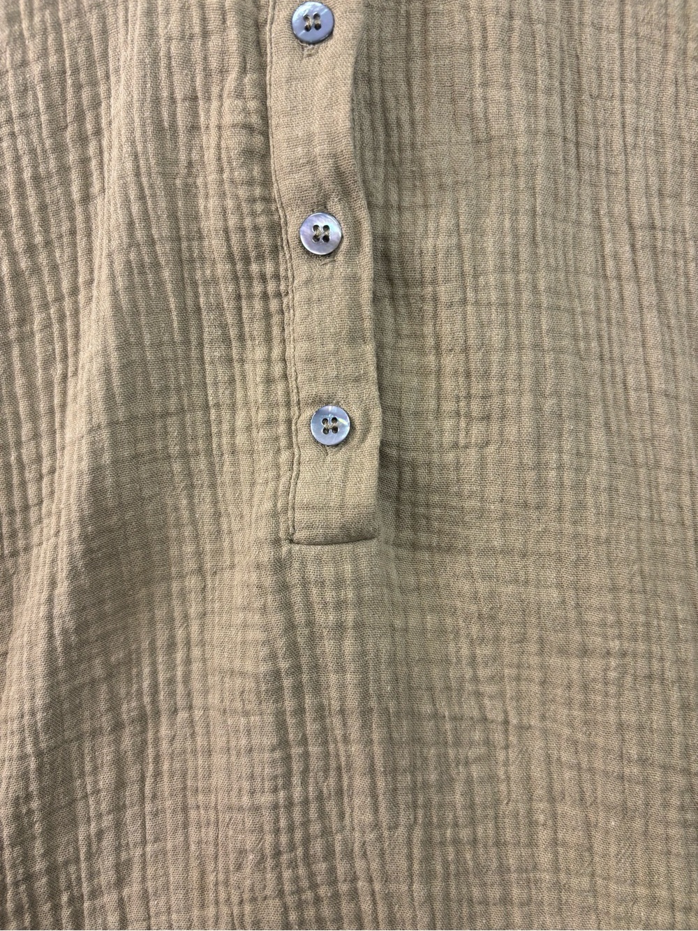 Magaschoni Organic Cotton Gauze Shirt Short Sleeve Top Women’s Size XS - Picture 3 of 7